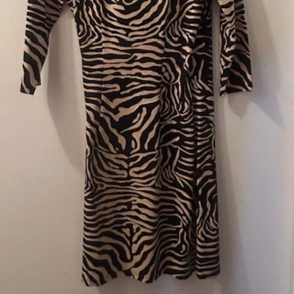 J. McLaughlin Black Sand Savannah Catalina Cloth Print Panama Wrap Dress NEW - Picture 16 of 16